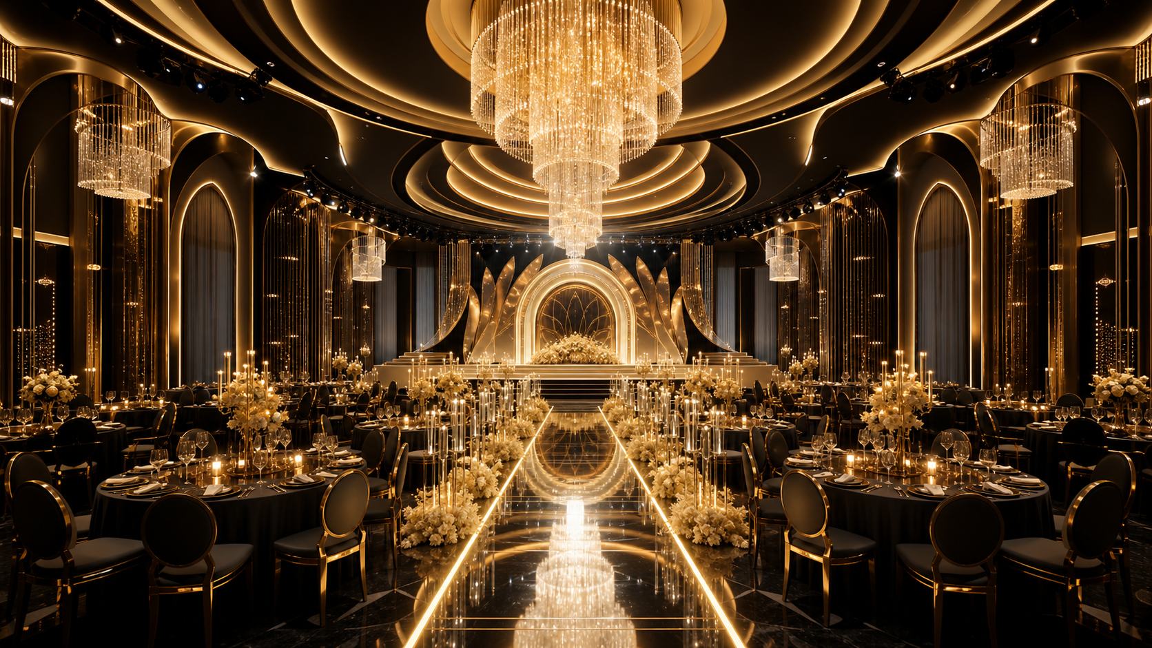 Luxury banquet hall EPC design and construction by DINGSHENG